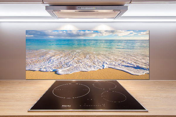 Rivestimento parete cucina con motivo Spiaggia hawaiana