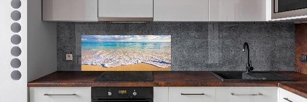 Rivestimento parete cucina con motivo Spiaggia hawaiana