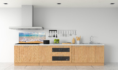 Rivestimento parete cucina con motivo Spiaggia hawaiana