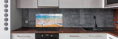 Rivestimento parete cucina con motivo Spiaggia hawaiana