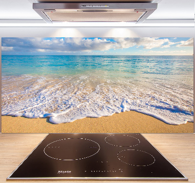 Rivestimento parete cucina con motivo Spiaggia hawaiana