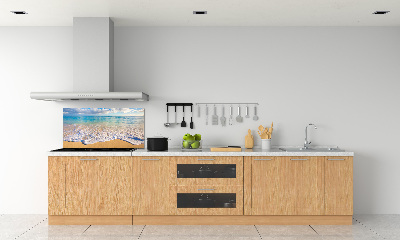 Rivestimento parete cucina con motivo Spiaggia hawaiana