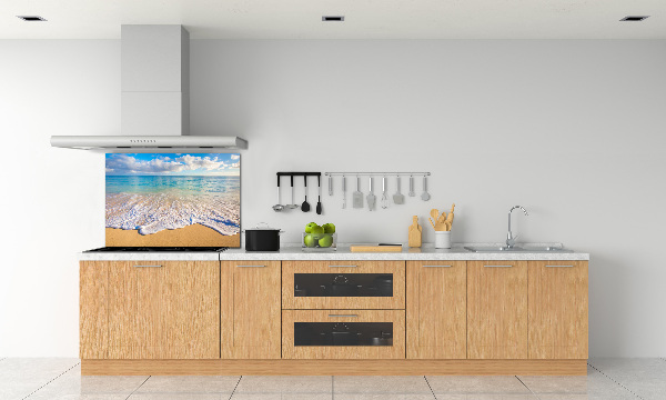 Rivestimento parete cucina con motivo Spiaggia hawaiana
