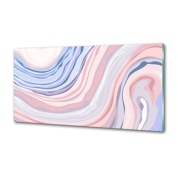 Pannello paraschizzi cucina con motivo a onde astratte