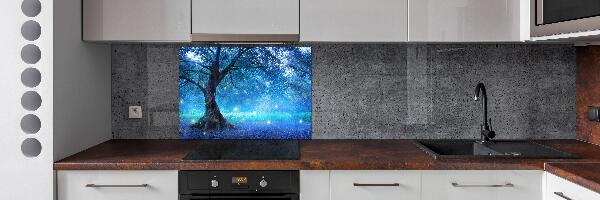 Pannello retrocucina con motivo Foresta misteriosa