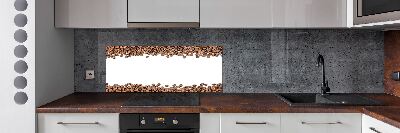 Rivestimento parete cucina con motivo a chicchi di caffè