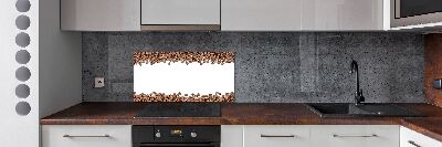 Rivestimento parete cucina con motivo a chicchi di caffè