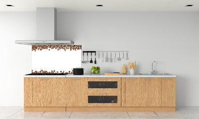 Rivestimento parete cucina con motivo a chicchi di caffè