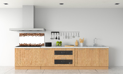 Rivestimento parete cucina con motivo a chicchi di caffè