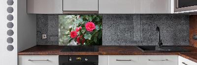 Pannello retrocucina con motivo Camelia