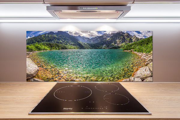 Pannello retrocucina con stampa raffigurante un lago tra le montagne