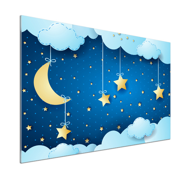 Rivestimento parete cucina con motivo «Il cielo di notte»