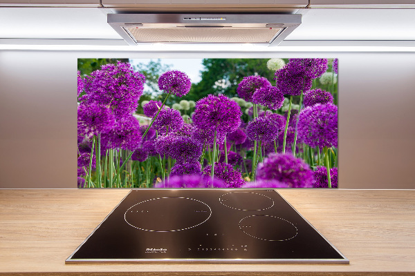 Rivestimento parete cucina con motivo Fiori d'aglio