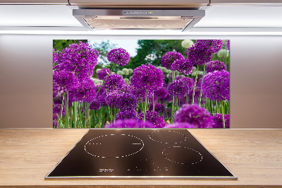 Rivestimento parete cucina con motivo Fiori d'aglio