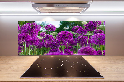 Rivestimento parete cucina con motivo Fiori d'aglio