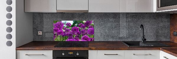Rivestimento parete cucina con motivo Fiori d'aglio
