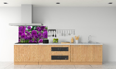 Rivestimento parete cucina con motivo Fiori d'aglio
