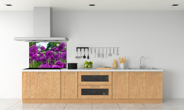Rivestimento parete cucina con motivo Fiori d'aglio