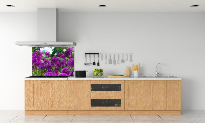 Rivestimento parete cucina con motivo Fiori d'aglio