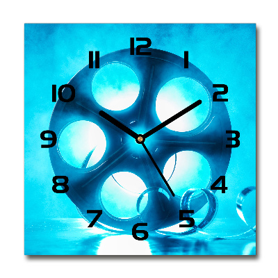 Orologio quadrato con quadrante decorato a rullino di pellicola