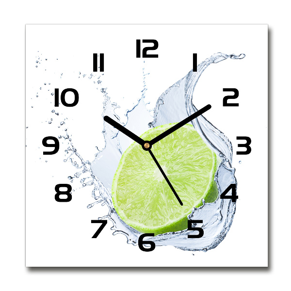 Orologio quadrato in colore lime