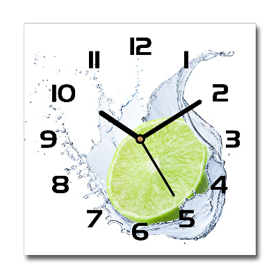 Orologio quadrato in colore lime