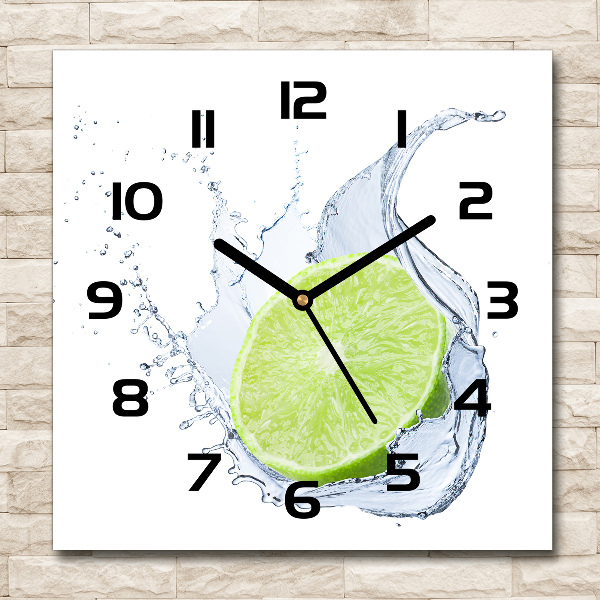 Orologio quadrato in colore lime