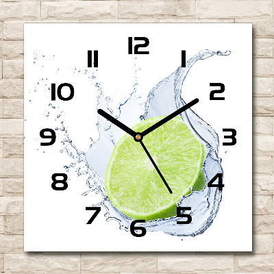 Orologio quadrato in colore lime