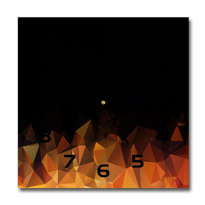 Orologio da parete quadrato con motivo astratto