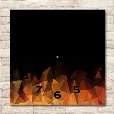 Orologio da parete quadrato con motivo astratto