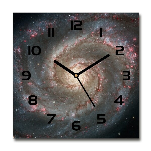 Orologio da parete quadrato con motivo Nebulosa