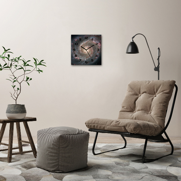 Orologio da parete quadrato con motivo Nebulosa