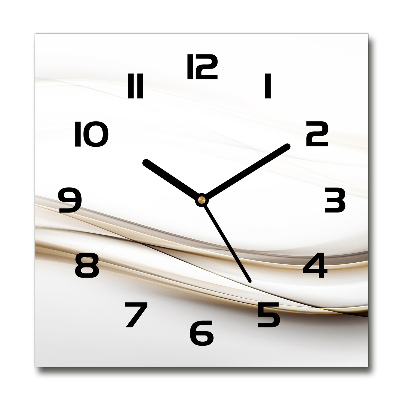 Orologio quadrato con motivo di onde astratte