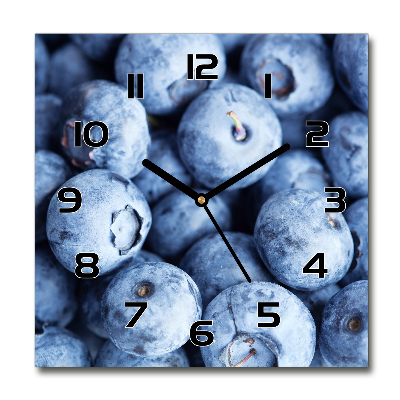 Orologio quadrato con quadrante a tema frutti di bosco