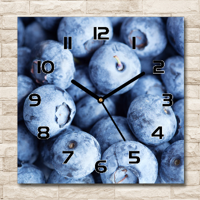 Orologio quadrato con quadrante a tema frutti di bosco
