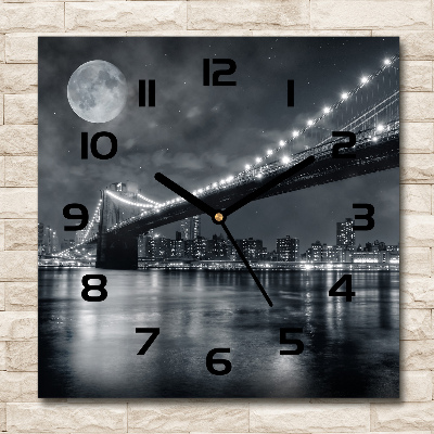 Orologio quadrato con stampa del Ponte di Brooklyn