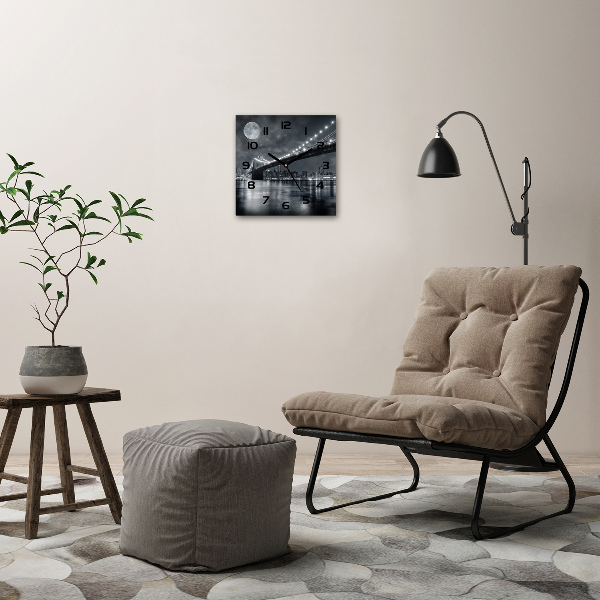 Orologio quadrato con stampa del Ponte di Brooklyn