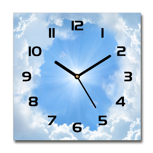 Orologio da parete quadrato con motivo 