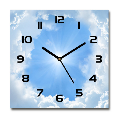 Orologio da parete quadrato con motivo 