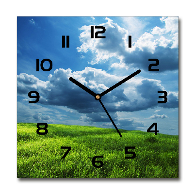 Orologio quadrato con motivo 