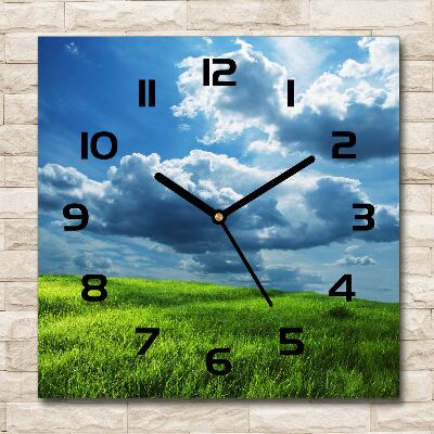 Orologio quadrato con motivo 