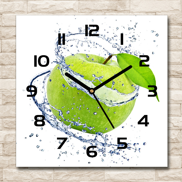 Orologio quadrato con quadrante color verde mela