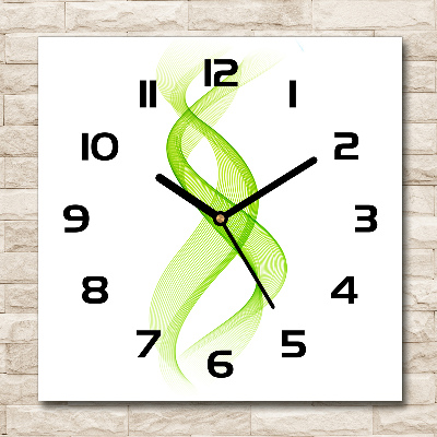 Orologio quadrato in vetro con motivo 'Piogge colorate'