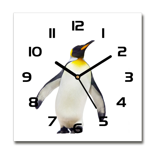 Orologio quadrato con motivo pinguino