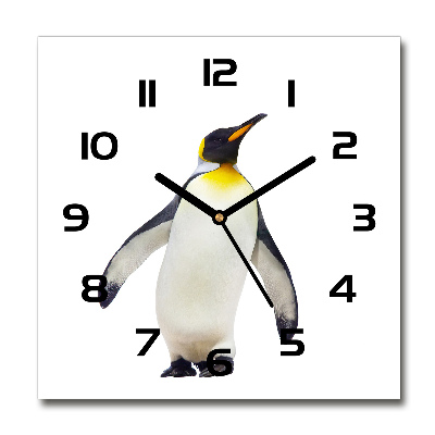 Orologio quadrato con motivo pinguino