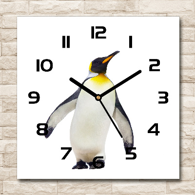 Orologio quadrato con motivo pinguino