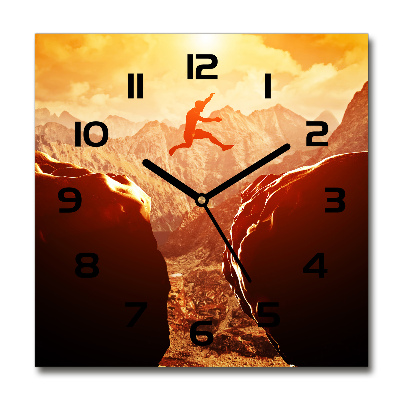 Orologio da parete quadrato con il motivo 