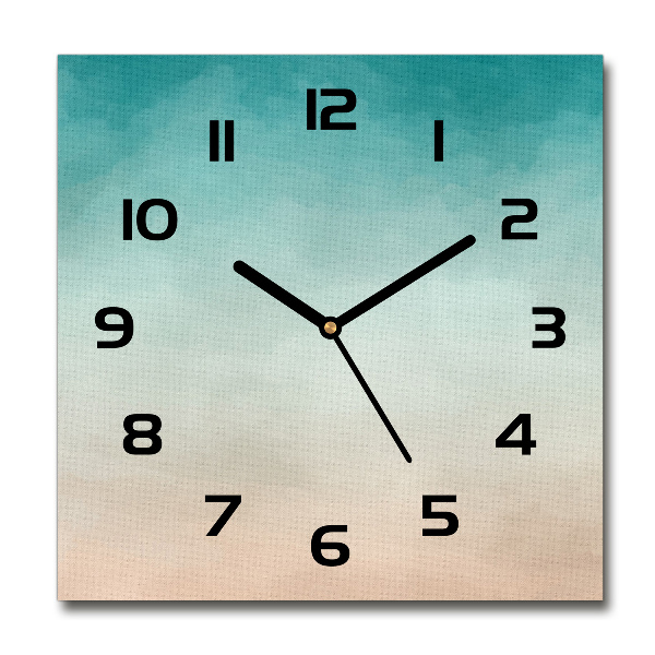 Orologio da parete quadrato con motivo astratto sul quadrante