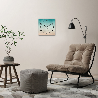 Orologio da parete quadrato con motivo astratto sul quadrante