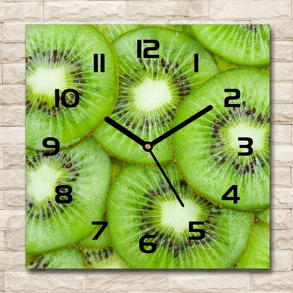 Orologio quadrato con motivo kiwi